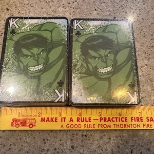 Marvel The Hulk New Playing Cards~2 Large Size SEALED Decks/Cardinal Industries